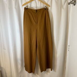 Madewell Brown Wide-Leg Trousers